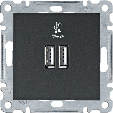 Ładowarka USB Hager Lumina lumina Ładowarka USB 2.0 A, biały pr WL4210 HAGER WL4210