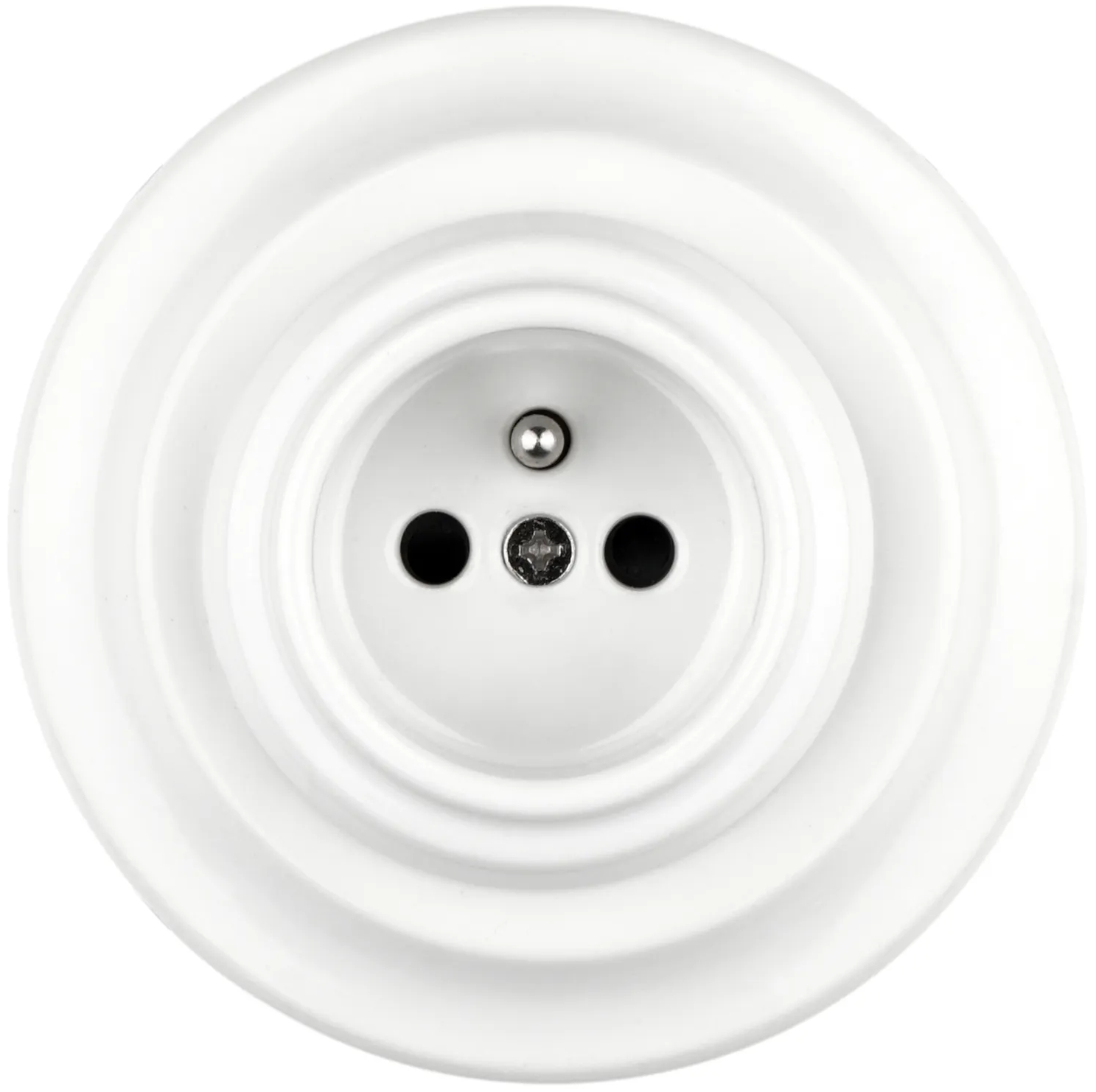 アンティーククラシック3 Gniazdo ceramiczne podtynkowe z/u Antica - biały wyłączniki