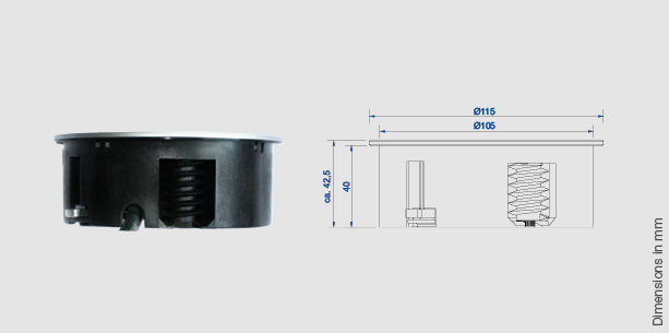 Gniazdo Bachmann Twist 1x gniazdo Schuko + ładowarka USB Gniazdo Bachmann Twist 1x 230V + ładowarka USB biały mat